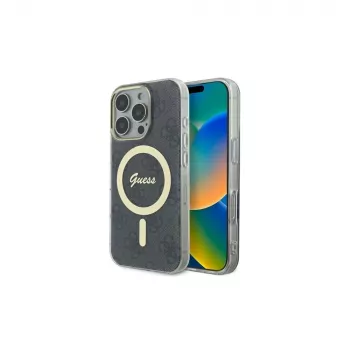 Guess GUHMP16XH4STK Σκληρή Θήκη για Apple iPhone 16 Pro Max 6,9 inch Μαύρο IML 4G MagSafe