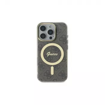 Guess GUHMP16LH4STW iPhone 16 Pro 6.3 Σκληρή Θήκη IML 4G MagSafe Καφέ
