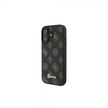 Guess Peony Script MagSafe Θήκη για iPhone 16 Plus (Μαύρο)