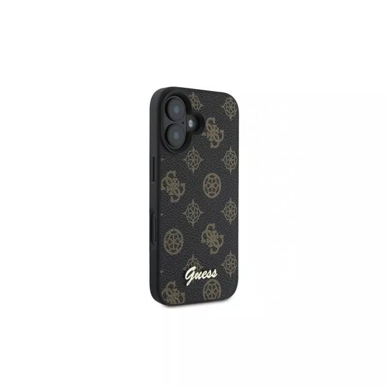 Guess Peony Script MagSafe Θήκη για iPhone 16 Plus (Μαύρο)