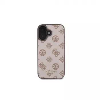 Guess Peony Script MagSafe Θήκη για iPhone 16 (Καφέ)