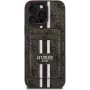 Guess 4G Stripes Θήκη Πορτοφολάκι με MagSafe για iPhone 16 Pro Max Καφέ