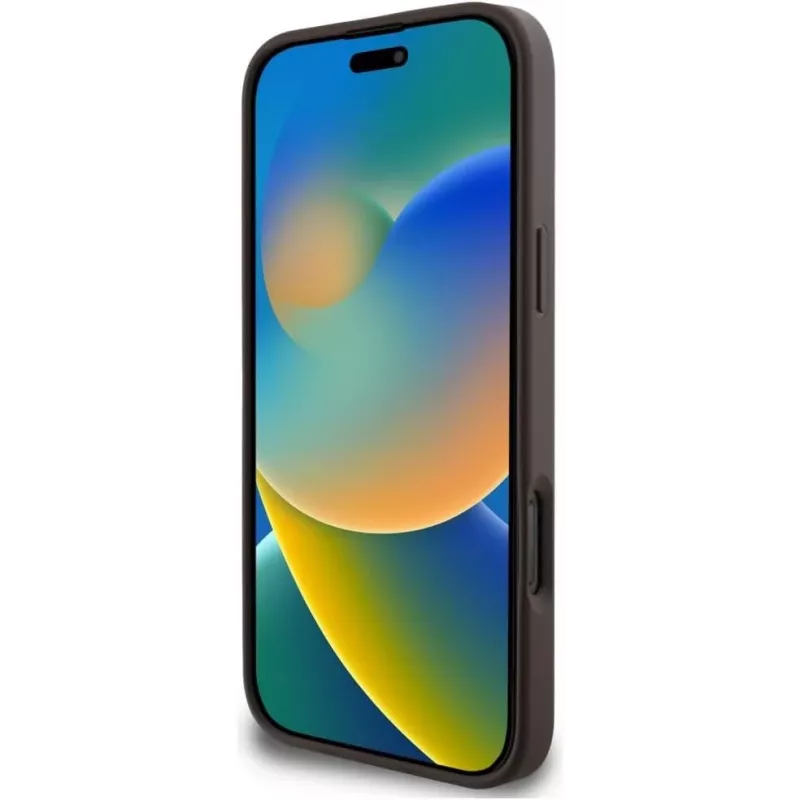Guess 4G Stripes Θήκη Πορτοφολάκι με MagSafe για iPhone 16 Pro Max Καφέ