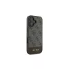 Guess 4G Bottom Stripe Θήκη για iPhone 16 Plus (Καφέ)