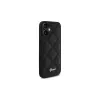 Guess Quilted Metal Logo Σκληρή Θήκη για Apple iPhone 16 Plus 6,7 inch - Μαύρο
