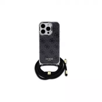 Guess GUHCP16XHC4SEK Θήκη iPhone 16 Pro Max 6.9 Hardcase Crossbody Cord 4G Print Μαύρη