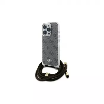 Guess GUHCP16XHC4SEW Θήκη για Apple iPhone 16 Pro Max 6,9 inch Καφέ Crossbody Cord 4G Print