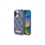 Guess GUHMP16SU4GPRB Θήκη iPhone 16 6.1 Μπλε 4G Logo Plate MagSafe