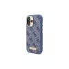 Guess GUHMP16SU4GPRB Θήκη iPhone 16 6.1 Μπλε 4G Logo Plate MagSafe