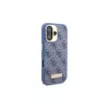 Guess GUHMP16SU4GPRB Θήκη iPhone 16 6.1 Μπλε 4G Logo Plate MagSafe