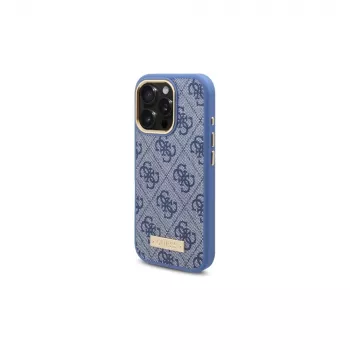 Guess GUHMP16LU4GPRB Θήκη iPhone 16 Pro 6,3 inch Μπλε 4G Logo Plate MagSafe