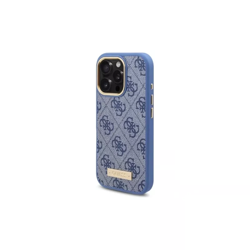 Guess GUHMP16LU4GPRB Θήκη iPhone 16 Pro 6,3 inch Μπλε 4G Logo Plate MagSafe