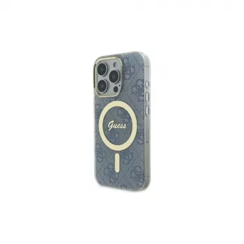 Guess GUHMP16LH4STB Θήκη για Apple iPhone 16 Pro 6,3 inch Μπλε IML 4G MagSafe