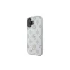 Guess GUHMP16SPGPYSH Θήκη iPhone 16 6,1 inch Λευκή Peony Script Logo MagSafe