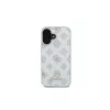 Guess GUHMP16SPGPYSH Θήκη iPhone 16 6,1 inch Λευκή Peony Script Logo MagSafe