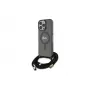 Guess Crossbody Cord Script MagSafe Θήκη για iPhone 16 Pro Max 6,9 inch Μαύρη