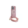 Guess GUHMP16XHCTSGNSP Θήκη iPhone 16 Pro Max 6,9 inch Ροζ Crossbody Cord Script MagSafe
