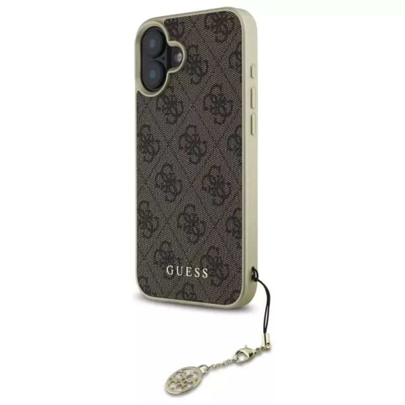Guess GUHCP16MGF4GBR Θήκη iPhone 16 Plus 6,7 inch Καφέ 4G Charms Collection