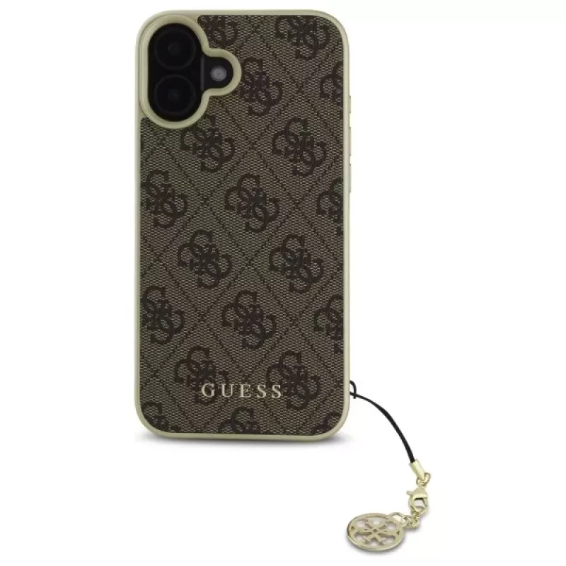 Guess GUHCP16MGF4GBR Θήκη iPhone 16 Plus 6,7 inch Καφέ 4G Charms Collection