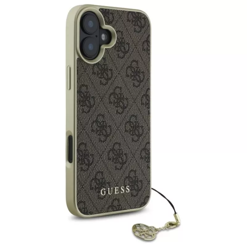 Guess GUHCP16MGF4GBR Θήκη iPhone 16 Plus 6,7 inch Καφέ 4G Charms Collection