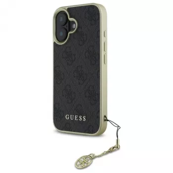 Guess GUHCP16MGF4GGR Θήκη για iPhone 16 Plus 6,7 inch Μαύρη 4G Charms Collection