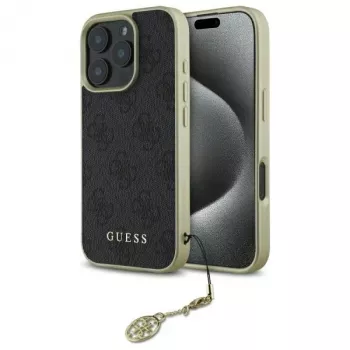 Guess GUHCP16XGF4GGR Θήκη iPhone 16 Pro Max 6.9 Μαύρη 4G Charms Collection