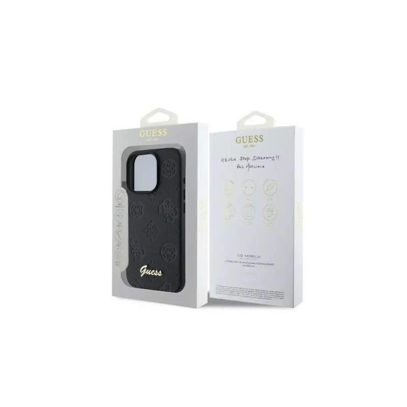 Guess 4G Classic Θήκη για Apple iPhone 16 Pro, Μαύρη