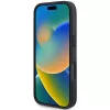 BMW Hot Stamp Leather Θήκη για iPhone 16 Pro 6,3 inch Μαύρη