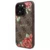 Guess GUHMP16LP4ROPEMCW Θήκη iPhone 16 Pro 4G Flowers Print MagSafe Καφέ