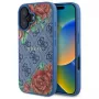 Guess GUHMP16SP4ROPEMCB Θήκη iPhone 16 6,1 inch Μπλε 4G Flowers Print MagSafe