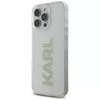 Karl Lagerfeld IML Rhinestones Logo Θήκη για iPhone 16 Pro, διαφανές