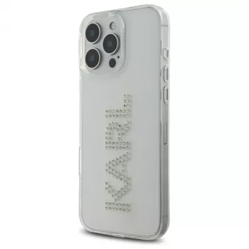 Karl Lagerfeld KLHCP16XHKLSTDCT Σκληρή θήκη για iPhone 16 Pro Max 6,9 inch διαφανής με λογότυπο από στρας