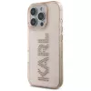 KARL LAGERFELD IML Rhinestones Logo Θήκη για iPhone 16 Pro ροζ