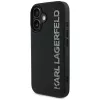 KARL LAGERFELD HC 3D Rubber Elongated Glitter Θήκη για iPhone 16, μαύρο