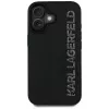 KARL LAGERFELD HC 3D Rubber Elongated Glitter Θήκη για iPhone 16, μαύρο