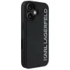 KARL LAGERFELD HC 3D Rubber Elongated Glitter Θήκη για iPhone 16, μαύρο