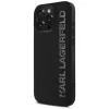 KARL LAGERFELD HC 3D Rubber Elongated Glitter Θήκη για Apple iPhone 16 Pro, μαύρο