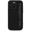 KARL LAGERFELD HC 3D Rubber Elongated Glitter Θήκη για Apple iPhone 16 Pro, μαύρο