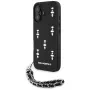 Karl Lagerfeld Saffiano Crystals with Chain Case για iPhone 16 Μαύρο