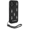 Karl Lagerfeld Saffiano Crystals with Chain Case για iPhone 16 Μαύρο