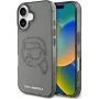 Karl Lagerfeld IML Rhinestones Karl Head Θήκη για iPhone 16 (μαύρο)