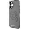 Karl Lagerfeld IML Rhinestones Karl Head Θήκη για iPhone 16 (μαύρο)