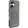 Karl Lagerfeld IML Rhinestones Karl Head Θήκη για iPhone 16 (μαύρο)