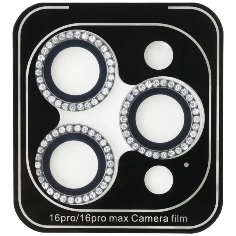 Guess BP Rhinestone 2-in-1 Screen and Camera Lens Protector Set για Apple iPhone 16 Pro Max - Ασημί