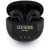 Guess Glossy Effect EggShape Printed Classic Logo TWS Ακουστικά Μαύρα