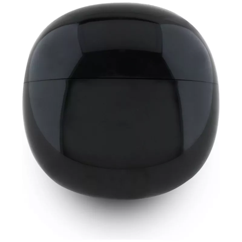 Guess Glossy Effect EggShape Printed Classic Logo TWS Ακουστικά Μαύρα