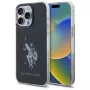 U.S. POLO ASSN. Shiny Big Logo Θήκη Πλάτης για Apple iPhone 15 Pro Max, Μαύρο, TPU