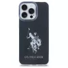 U.S. POLO ASSN. Shiny Big Logo Θήκη Πλάτης για Apple iPhone 15 Pro Max, Μαύρο, TPU