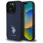 U.S. POLO ASSN. Δερμάτινη Θήκη Πλάτης με Κέντημα για Apple iPhone 15 Pro Max 6,7 inch Navy