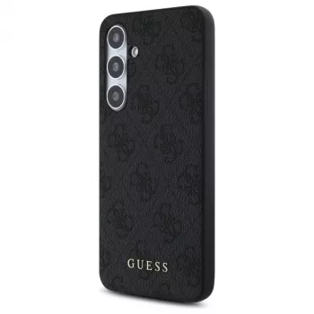 Guess 4G Metal Gold Logo Θήκη Πλάτης για Samsung Galaxy S24 FE - Γκρι